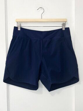 LANDS'END Women's Sunshade UPF 50 Board Swim Shorts 5", Deep Sea Navy, Size 10